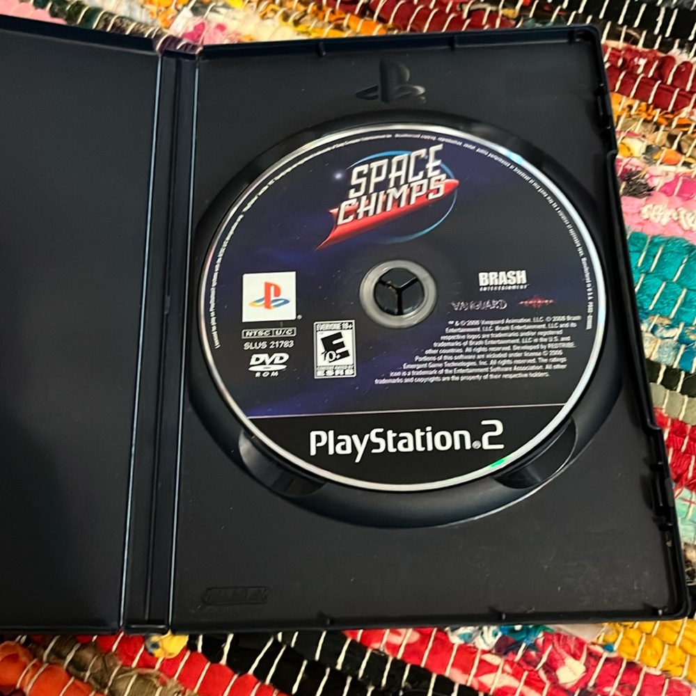 Space Chimps PlayStation 2 PS2 video game rated everyone kids vanguard restive